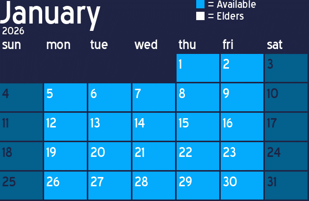 Missionary Dinner Calendar