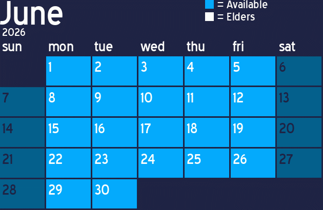 Missionary Dinner Calendar