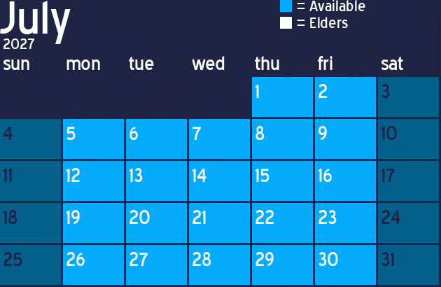 Missionary Dinner Calendar