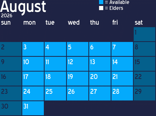 Missionary Dinner Calendar